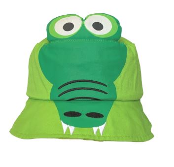Hat Bucket Crocodile Green Kids