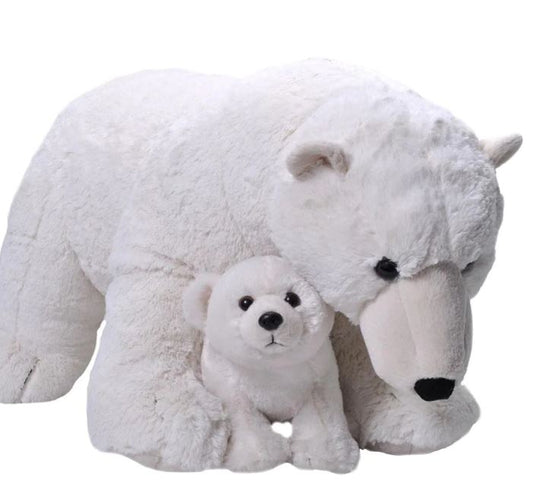 Plush Polar Bear And Cub Jumbo