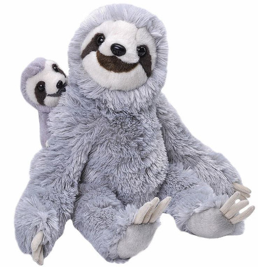 Plush Sloth with Baby Jumbo