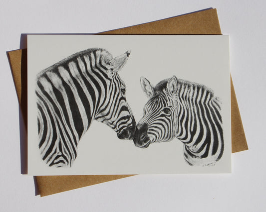 Greeting Card Zebra