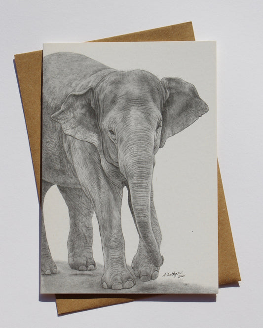 Greeting Card Elephant