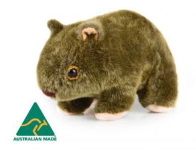 Plush Wombat Australian Made 25cm