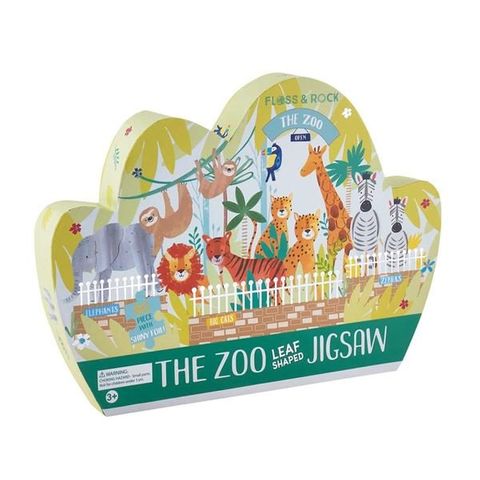 Puzzle Floss Rock Zoo 80 Piece